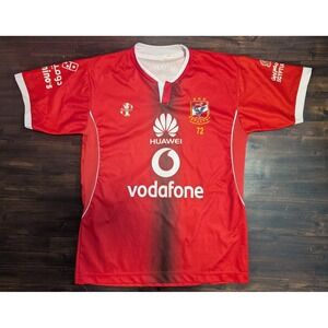 Al Ahly SC Egypt Soccer Jersey Red Vodafone Huawei Shell Mens Medium 9 Jersey